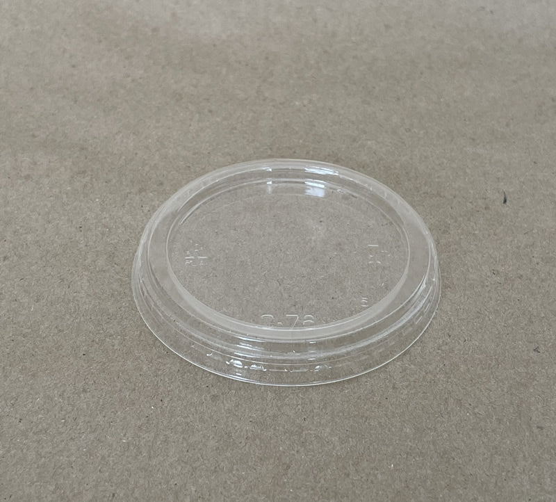 2-4oz. Portion Cup Lid Clear PLA 76mm 1000cs BPI