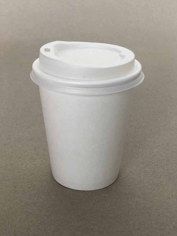 Sip White PLA Compostable Hot Cup Lid - 4/6/8/10-20 oz - 1000cs BPI - Disposable Take Away Food Packaging - Canadian Distribution