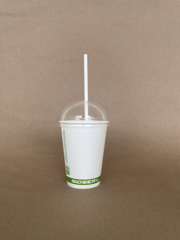 PLA Dome W/Hole Cold Cup Lid 90mm 1000cs BPI