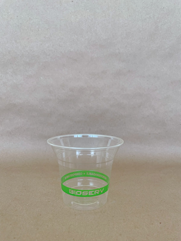 Green Label PLA Soft Serve Cold Cup 96mm - 10/12/16/20 oz - 1000cs BPI - Disposable Take Away Food Packaging - Canadian Distribution