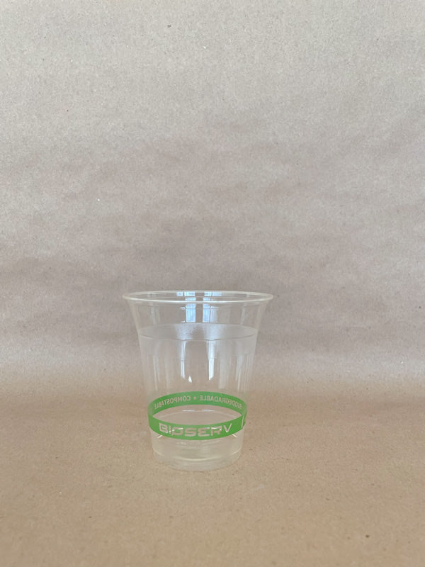 Green Label PLA Soft Serve Cold Cup 96mm - 10/12/16/20 oz - 1000cs BPI - Disposable Take Away Food Packaging - Canadian Distribution