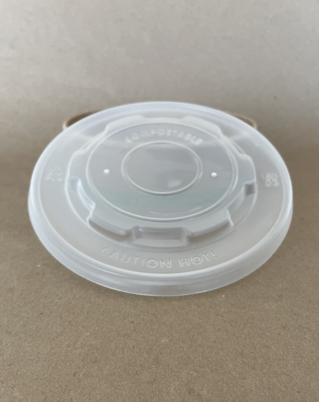 150mm Transparent CPLA Hot/Cold Lid 300cs