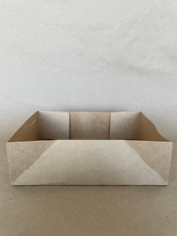 9.38" x 6.63" x 2.63" Kraft Strap Tray 300cs