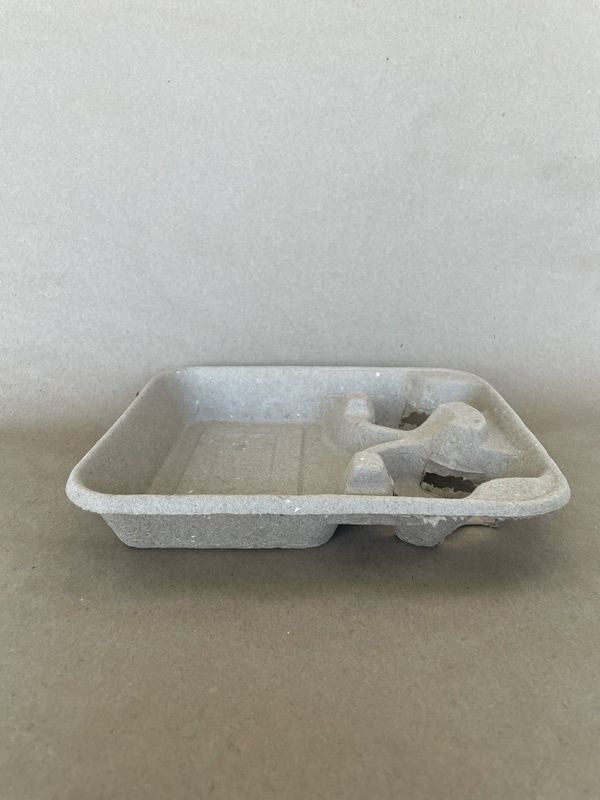  10"x 9" Pulp 2 Cup / Food Tray 300cs