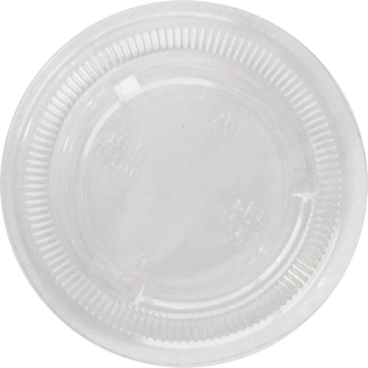 Value+ - 3.25oz-4oz PET Flat Portion Cup Lids - PC400L - 74mm