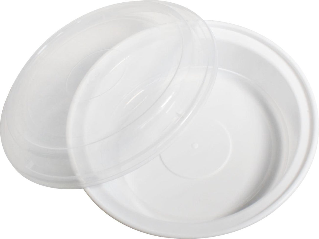 Rhino - Heavy 7" Round PP Combo Container - White