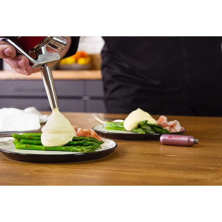 iSi Gourmet Siphon à crème NSF – 0,5 L (500 ml) Acier inoxydable - Distribution canadienne - Livraison gratuite au Canada pour les commandes de plus de 199 CAD