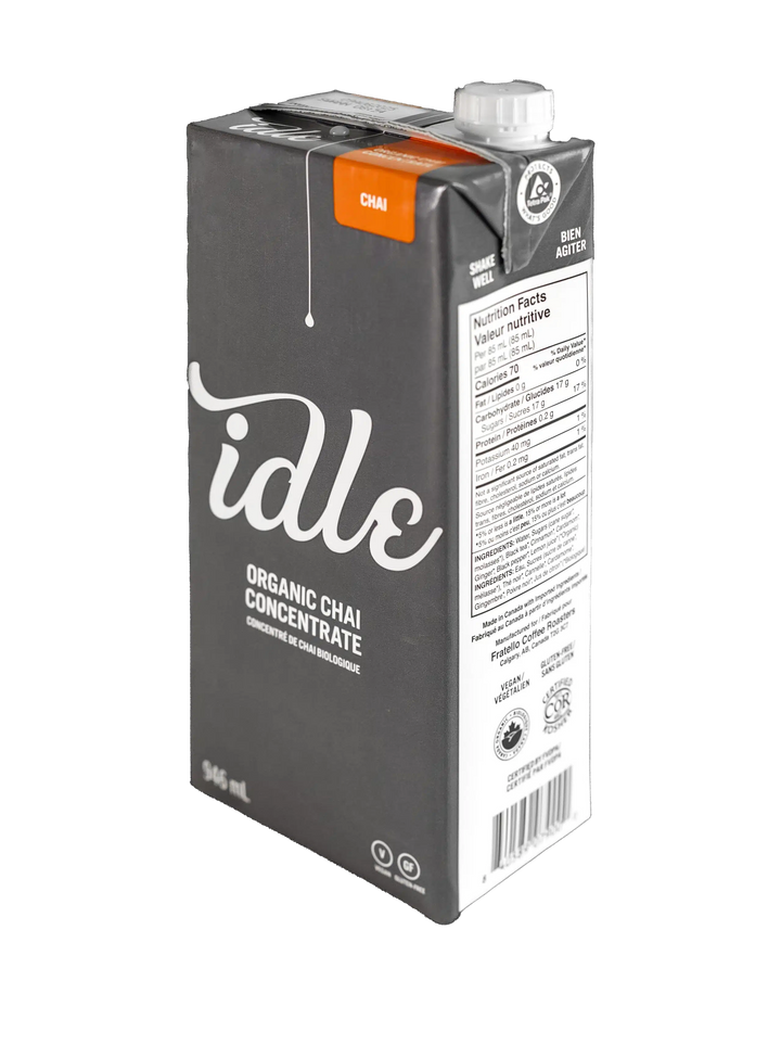 Idle - Chai Concentrate - Organic - Vegan - Gluten-Free - Clean Label - Made in Canada