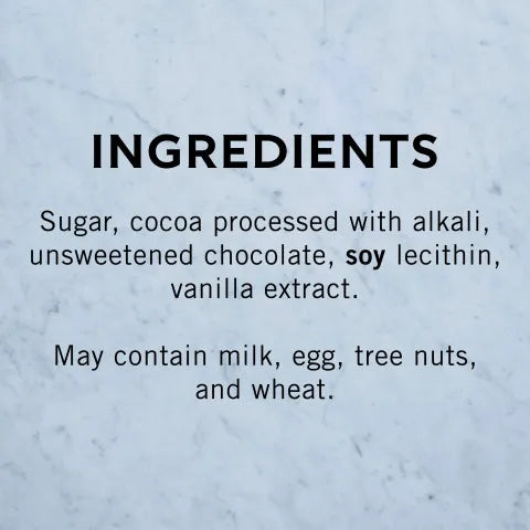 Ingredients for Ghirardelli - Premium Double Chocolate Hot Cocoa Mix - 250 x 0.85oz - Canadian Distribution