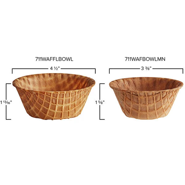 JOY Waffle Cone Bowl - measurements- Canada supplier