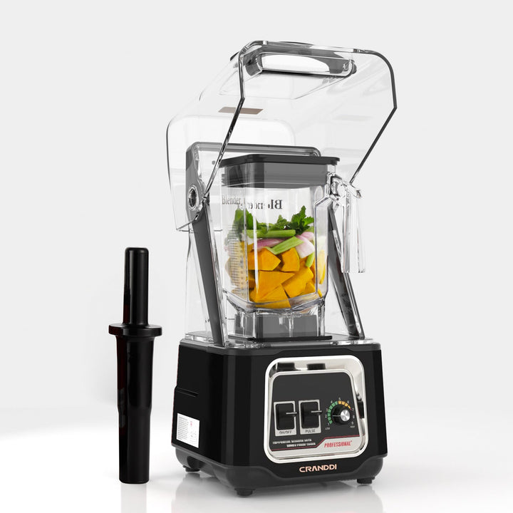 CRANDDI Quiet Blender K80, Removable Cover, Black