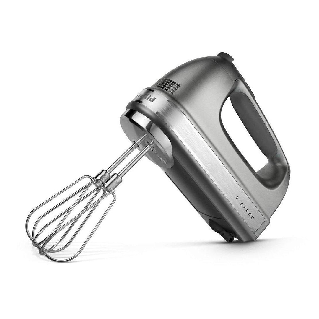 KITCHENAID 9 Speed Deluxe Hand Mixer, Contour Silver