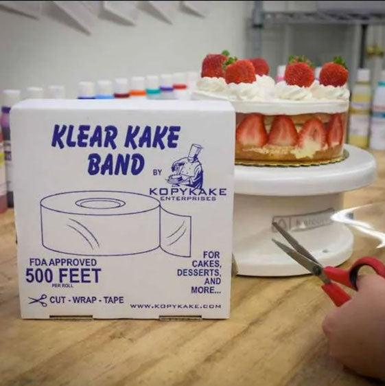 KOPYKAKE Clear Acetate Cake Band, 2" high