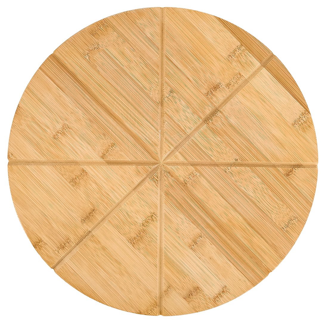 Pizza Cutting Board - Wood 14" - 8 Slices