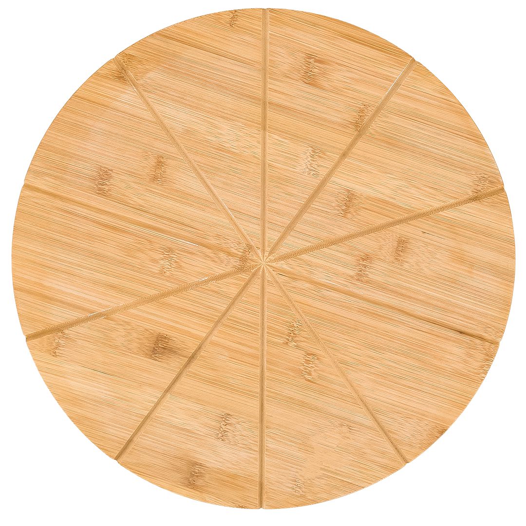 Pizza Cutting Board - Wood 16" - 10 Slices