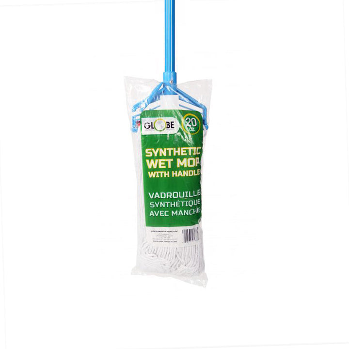 Synthetic Combo Mop Set 20 Oz Mop With 54 Inch Quick Release Handle - Sold By The Case