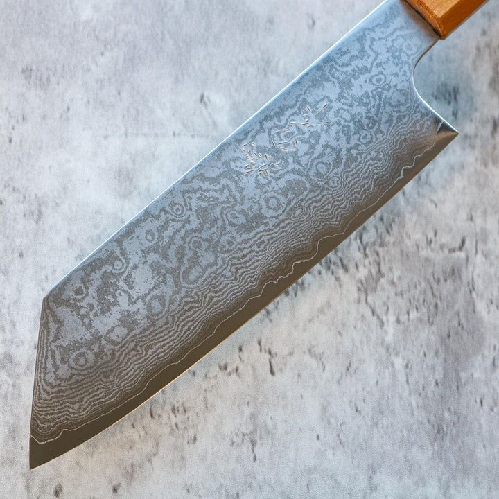 Kenshiro Hatono Ginsan Damas Bunka 180 mm Zelkova 