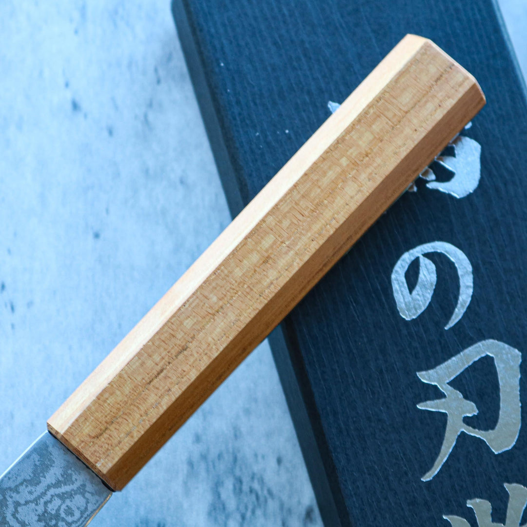 Kenshiro Hatono Ginsan Damas Bunka 180 mm Zelkova 