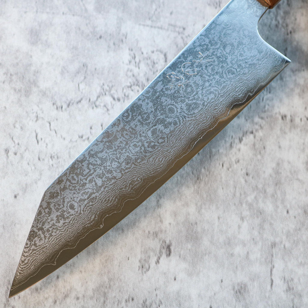 Kenshiro Hatono Ginsan Damas Gyuto 210 mm Chêne 
