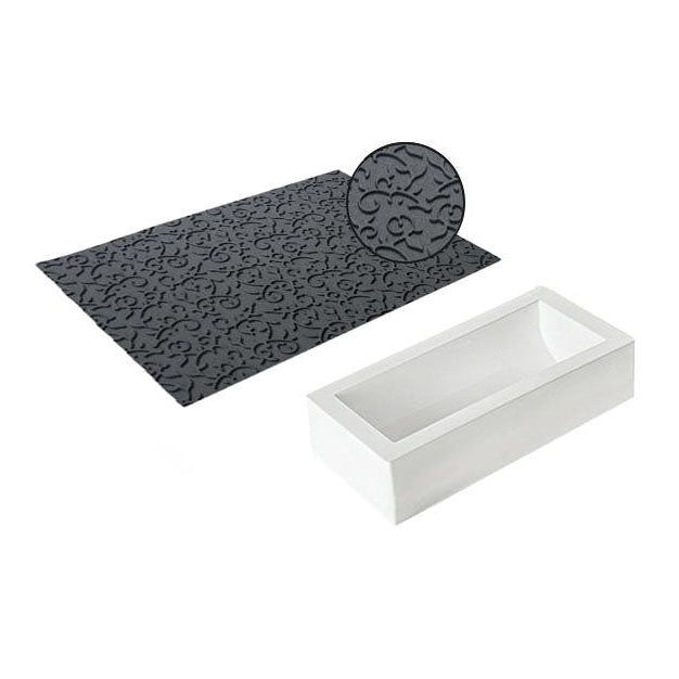 SILIKOMART Arabesque 1300 Buche Cake Silicone Mould Set