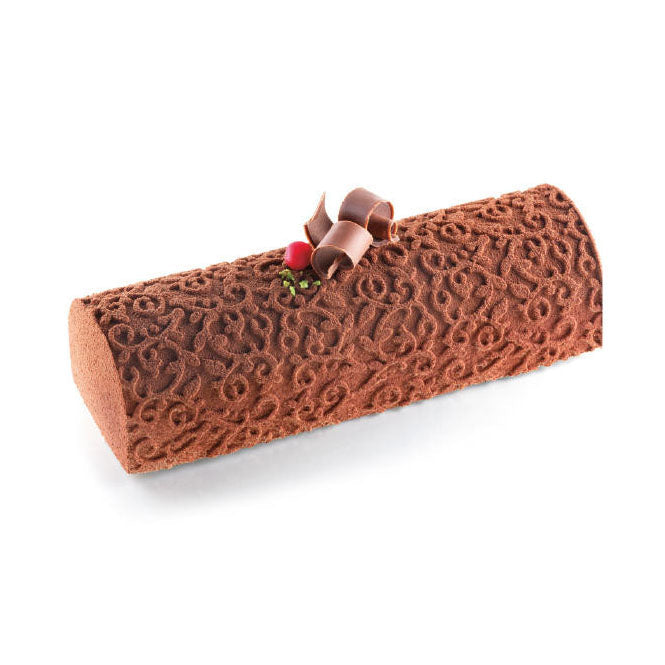 SILIKOMART Arabesque 1300 Buche Cake Silicone Mould Set