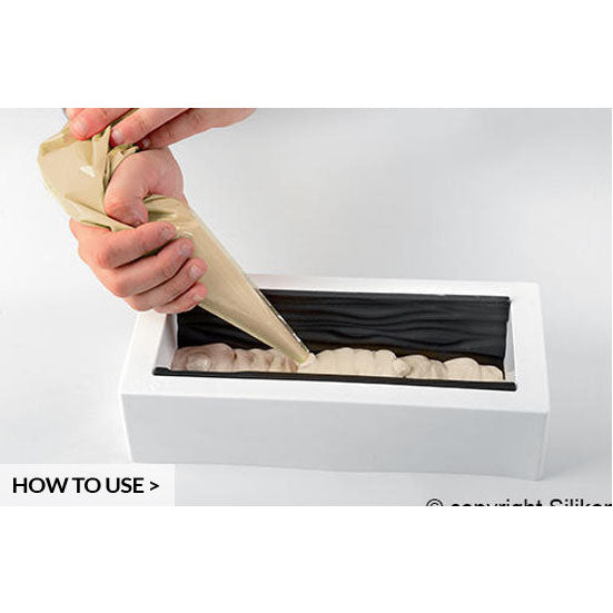 SILIKOMART Arabesque 1300 Buche Cake Silicone Mould Set