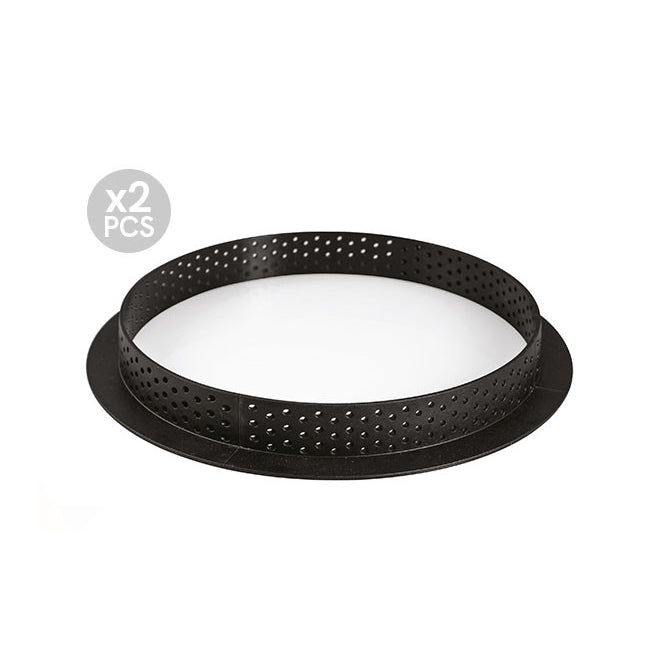 SILIKOMART Round Tart Ring Kit 150 (Silicone Mould + 2 Rings) - Canadian Distribution - Ships Free Within Canada on Orders Above CAD $199