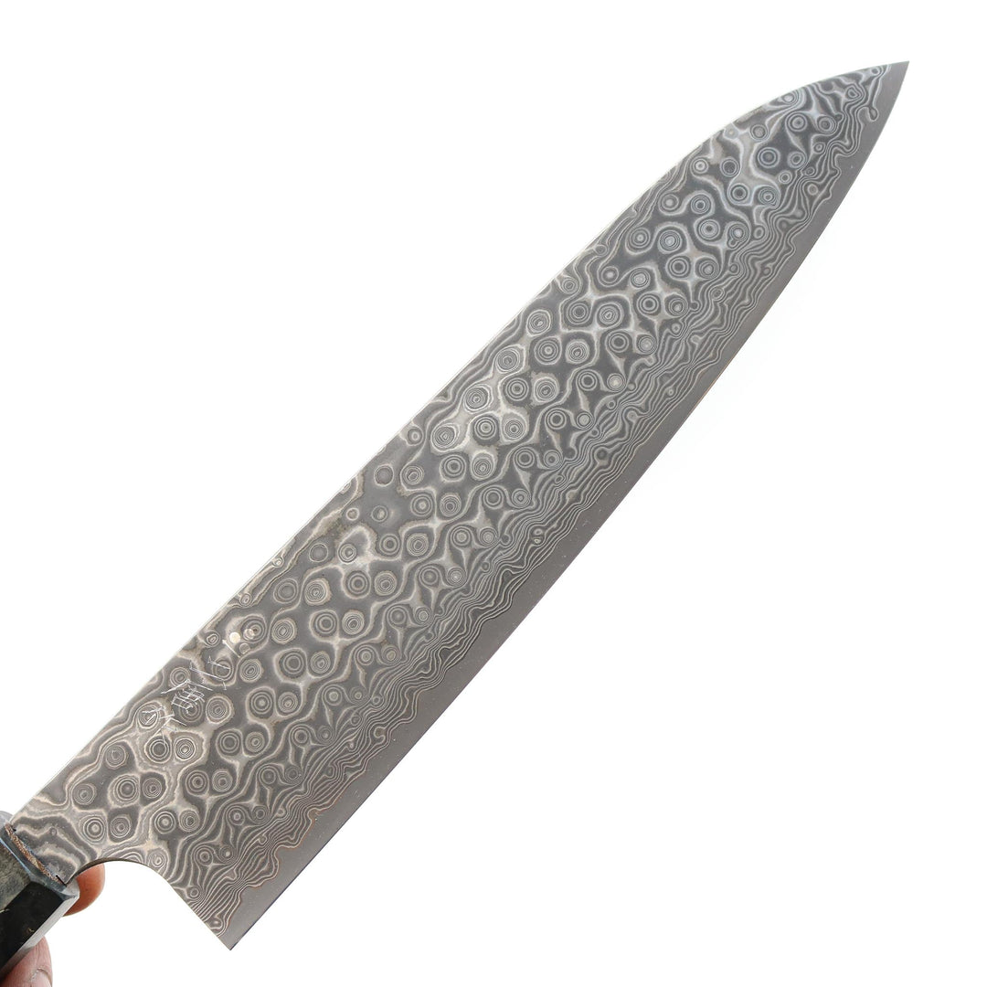 Couteau de cuisine Nigara Hamono Damascus Anmon Gyuto 195 mm