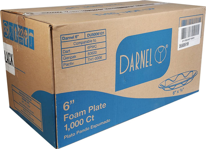 Darnel - 6" foam plate - Black