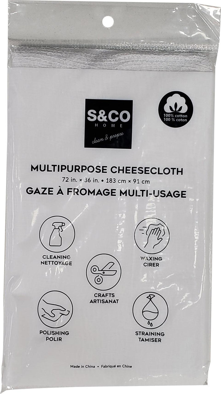 S&CO - Cheese Cloth - 72" x 36" - 10117.Z.01