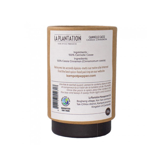 LA PLANTATION Organic Cassia Cinnamon Powder - Canadian Distribution - Ships Free Within Canada on Orders Above CAD $199