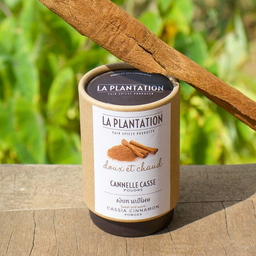 LA PLANTATION Organic Cassia Cinnamon Powder - Canadian Distribution - Ships Free Within Canada on Orders Above CAD $199