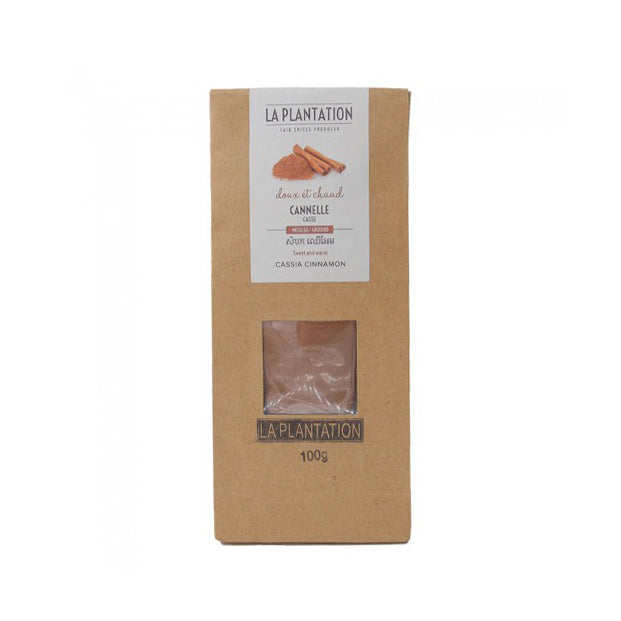 LA PLANTATION Organic Cassia Cinnamon Powder - Canadian Distribution - Ships Free Within Canada on Orders Above CAD $199
