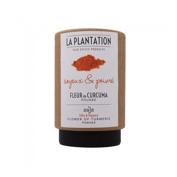 LA PLANTATION Organic Turmeric Flower Powder, 50g - Canadian Distribution - Ships Free Within Canada on Orders Above CAD $199