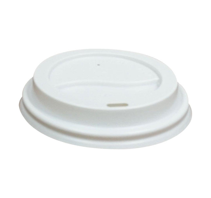 Morning Dew - Dome Sip Lid for 8 oz Tall Hot Paper Cups - White - 20 x 50 count