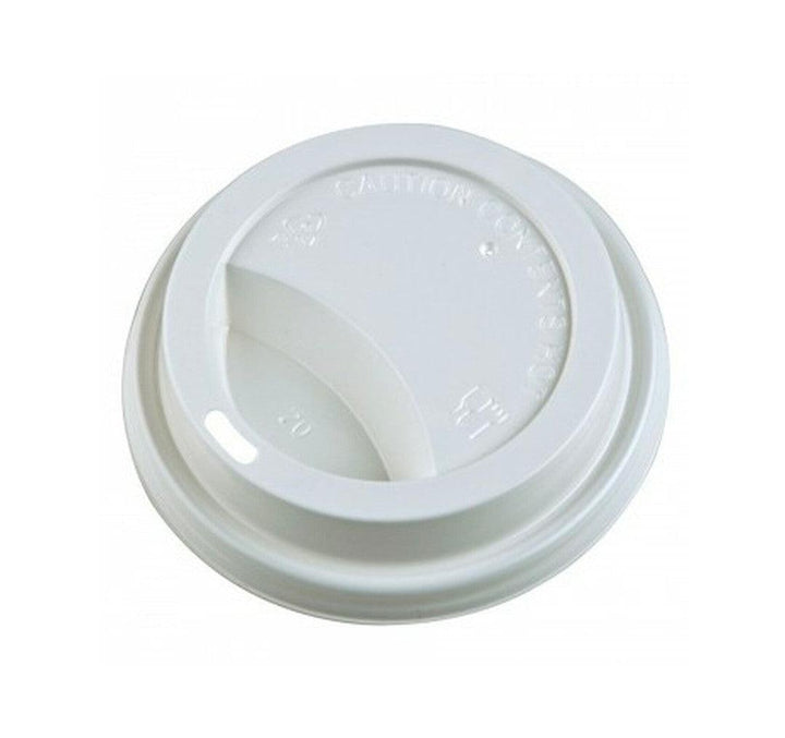 Morning Dew - Dome Sip Lid for 10-24 oz Hot Paper Cups - White - 20 x 50 count