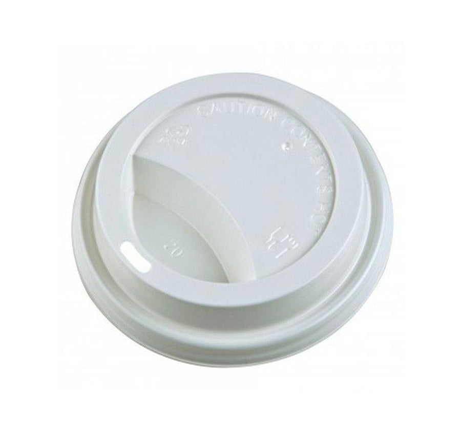 Morning Dew - Dome Sip Lid for 10-24 oz Hot Paper Cups - White - 20 x 50 count