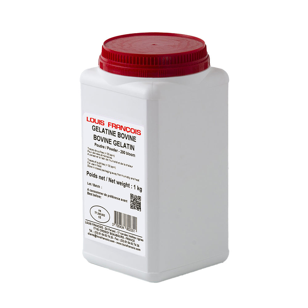 LOUIS FRANCOIS Bovine Gelatin Powder – 200 Bloom, 1kg