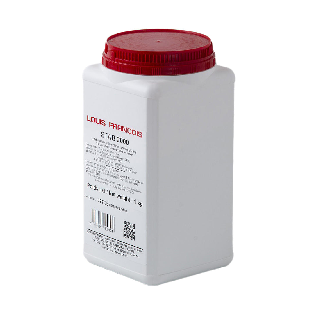LOUIS FRANCOIS Stab 2000 – Stabilizer & Emulsifier for Smooth Ice Cream & Gelato - 1/10 kg