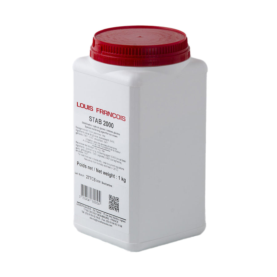 LOUIS FRANCOIS Stab 2000 – Stabilizer & Emulsifier for Smooth Ice Cream & Gelato - 1/10 kg