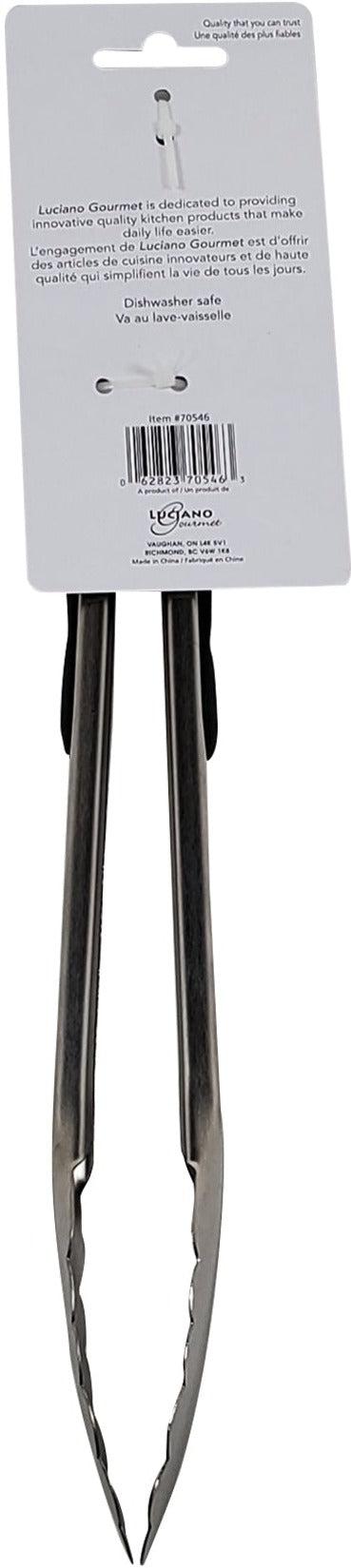 Le Gourmet - 12" S/S Tongs w/ Rubber