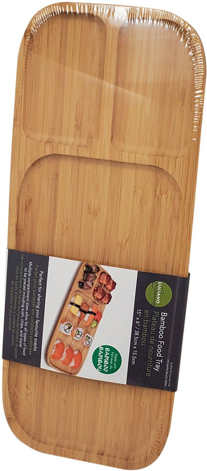 Le Gourmet - 15x6" Bamboo Food Tray