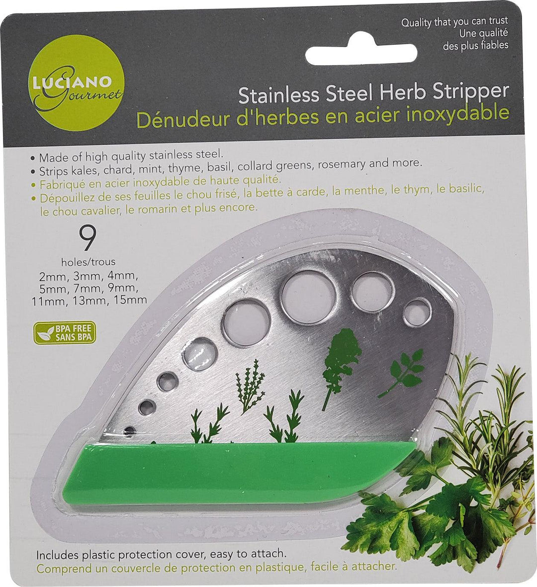 Le Gourmet - Herb Stripper w/ SS Blade & Plastic Cover - 70836