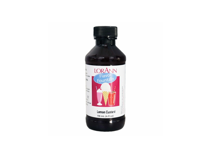 Lemon Custard Flavor Fountain - 4 oz. - 32 oz. - Ice Cream and Beverage Flavors - LorAnn Oils - Canadian Distribution