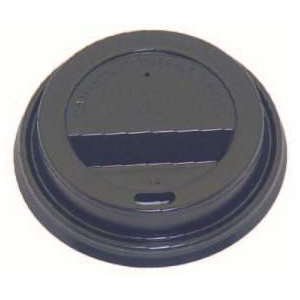 Black Dome Lid for Hot Cups