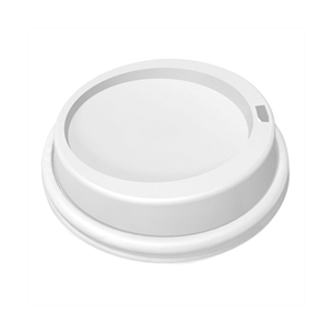 White Dome Lid for Hot Cups