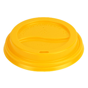 Yellow Dome Lid for Hot Cups