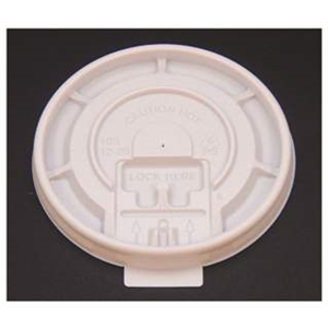 White Dome Lid for Hot Cups