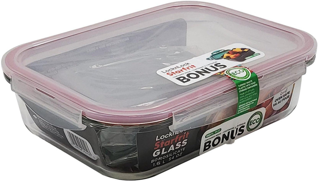 Lock & Lock - Glass Container - Rectangular - 1.6L - AP095010