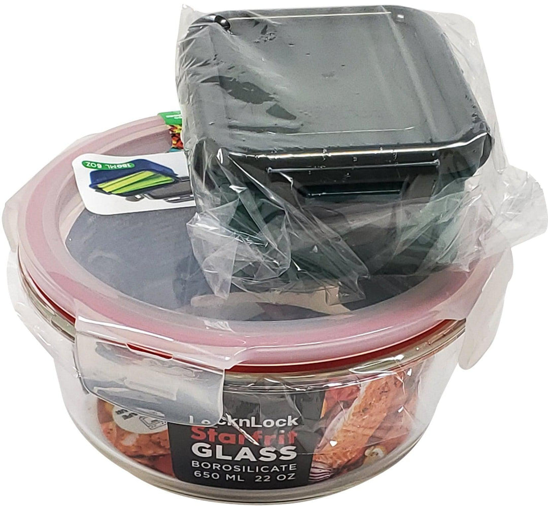 Lock & Lock - Glass Container - Round - 650 ml - AP094958